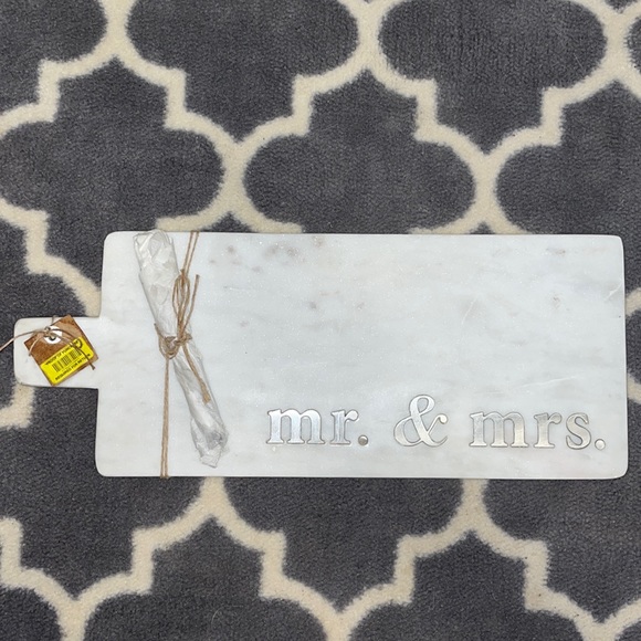 MudPie Marble Cheese Board/Serving Platter - Picture 1 of 3